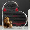 2D Flat Acrylic Daughter Gift Decorative Plaque, Lion Family Design, Suitable for wall decoration, porch, room, villa, accents Home, Hallway, or Workp