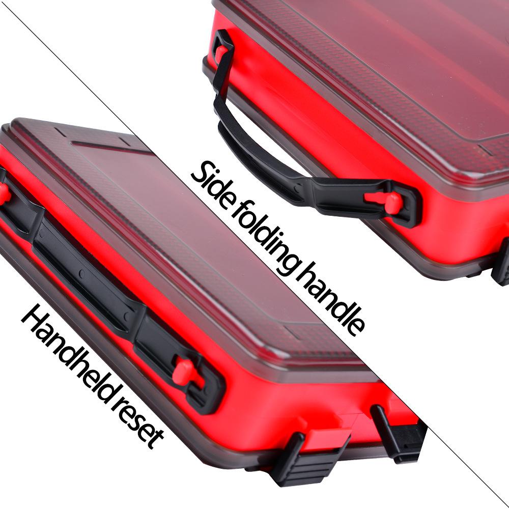 Double Lure Box Fishing Storage Box Portable Bait Fake Bait Accessory Box Mino Pencil Lure Bait Plastic Box