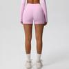Women Sports Shorts High Waist Yoga Shorts Body Shaping Peach Butt Effect Tummy Control Shorts Elastic Waistband Solid Color Cropped Pants for Running