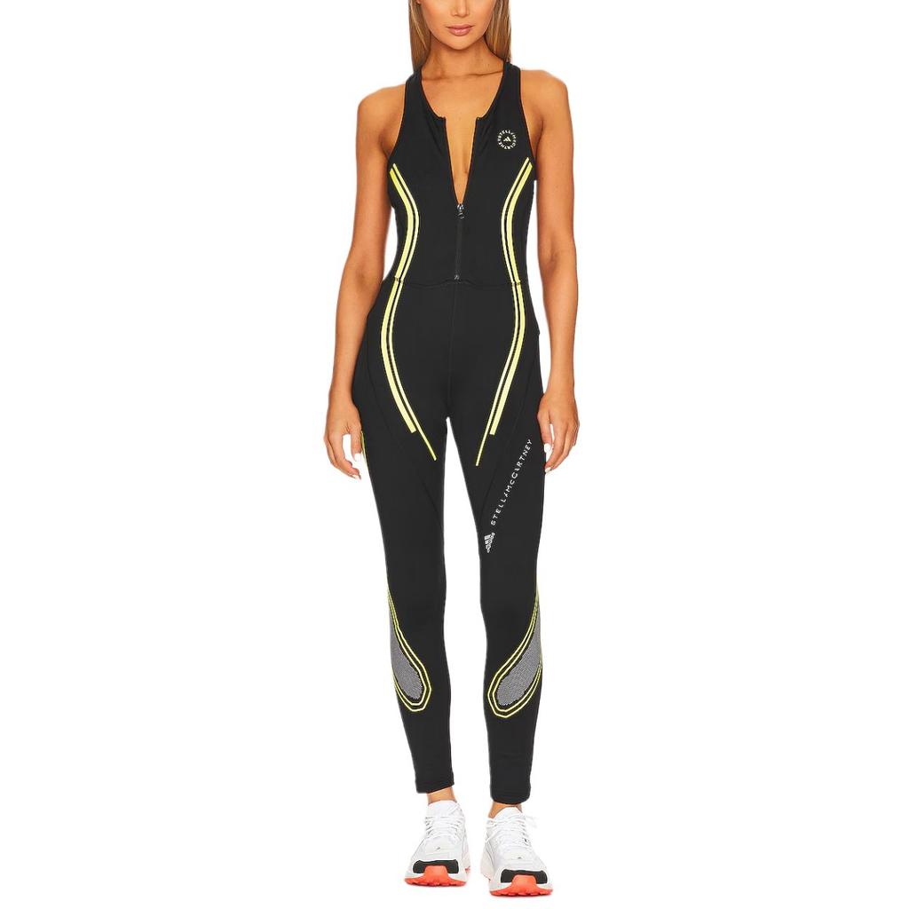 Adidas X Stella McCartney TruePace Casual Fashion Minimalist Comfortable Jumpsuit Women jumpsuit Black HG6862