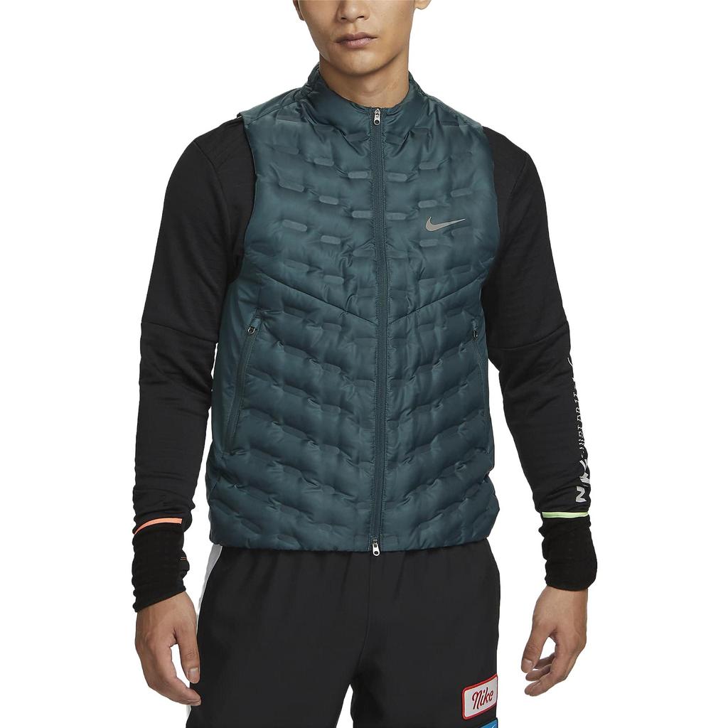 Nike Patterned Half-Zip Vest Men Vests Dark-Blue FB7543-328