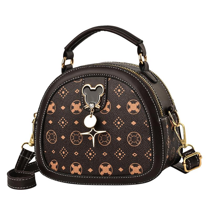 Bag women's bag advanced sense 2025 autumn and winter new trendy shoulder messenger bag fashion small round bag handbag popular women