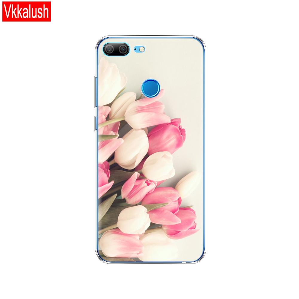 Hülle Handyhülle für Huawei Honor 9 Lite weiches TPU Silikon Rückseite 360 Vollschutz Druck transparent Coque Shell