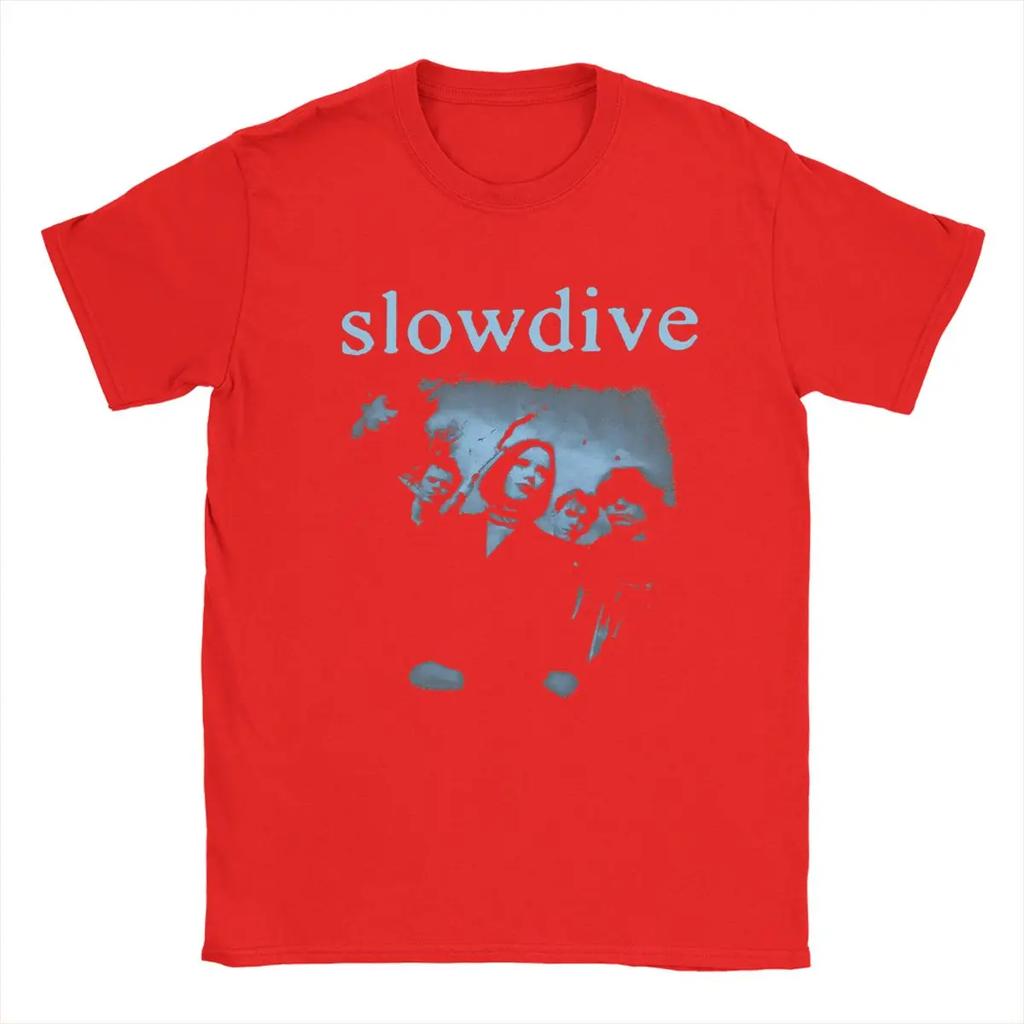 Slowdive Herren T-Shirt Neuheit T-Shirts Kurzarm Rundhals T-Shirts Reine Baumwolle Sommerkleidung