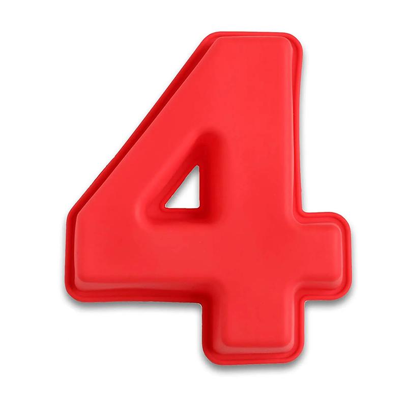 10 Inch 0-9 Numbers Shape Cake Mold DIY Cake Decoration Baking Mold for Birthday Festivals Anniversary Silicone Chocolate Molds