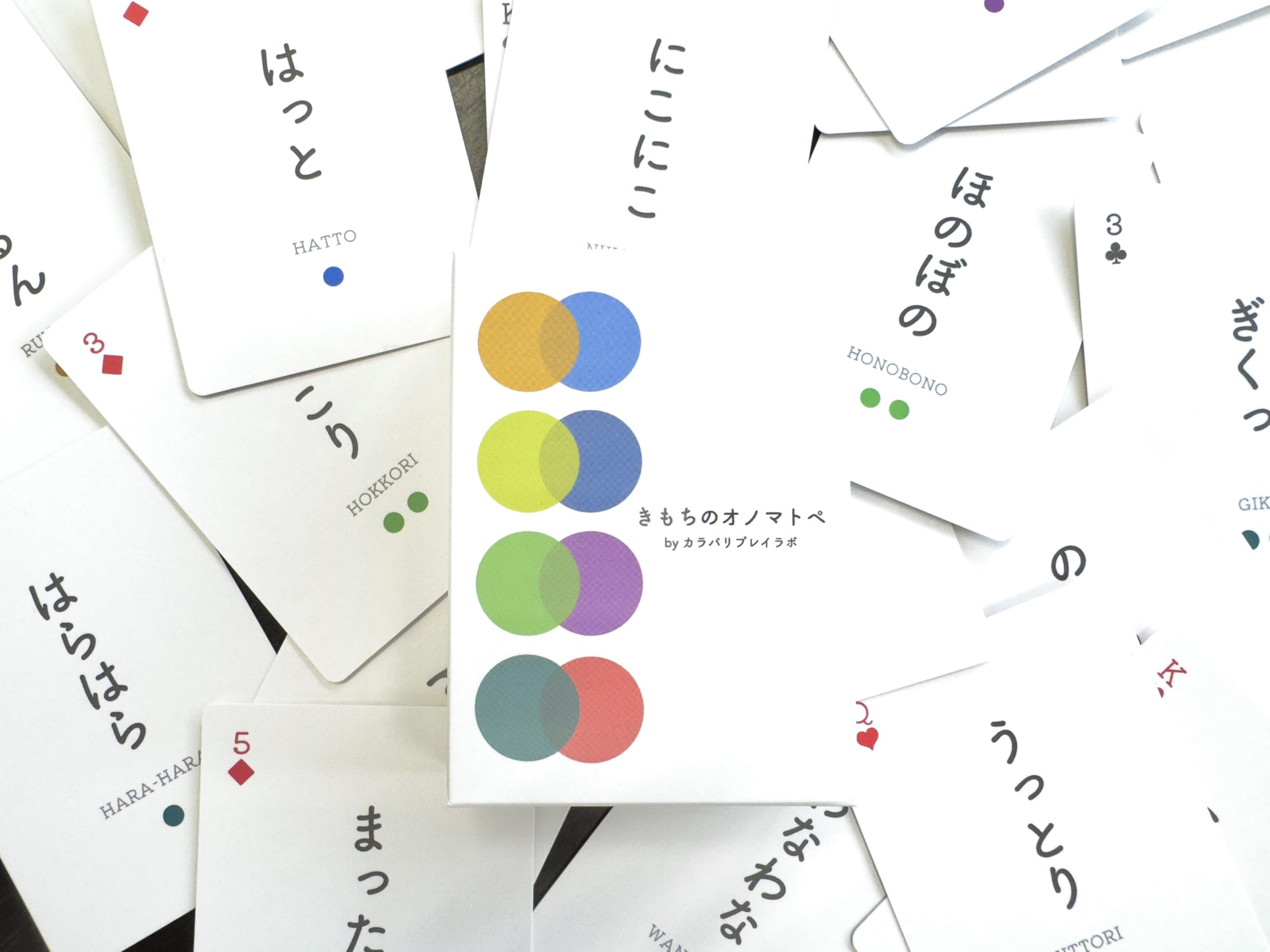 

of A card game to learn about your own feelings and those of others through dialogue for ages 6 and [Onomatopoeia Feelings] (recommended 2-5 players,