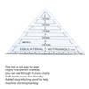 Acrylic Triangle High Transparency Original Scale Tailor maker Ruler for Quilting