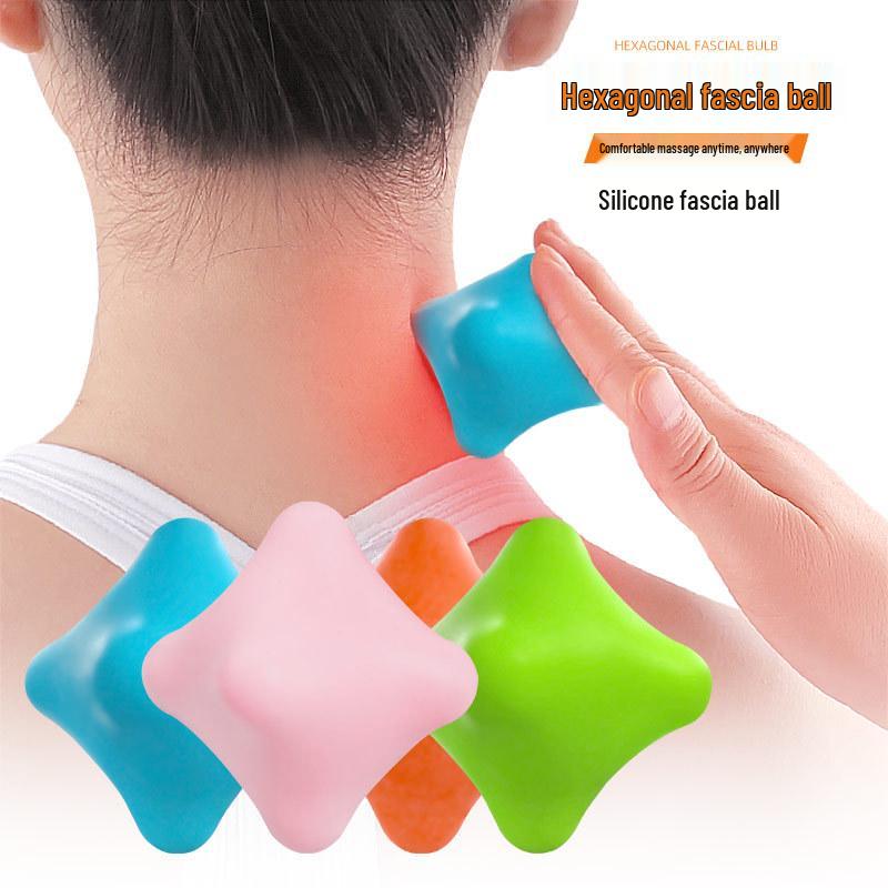 Rotating Silicone Fascia Massage Ball for Muscle Relaxation