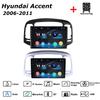 Car Radio Multimedia MP5 Player Head Unit Stereo BT For Hyundai Accent 2006-2011