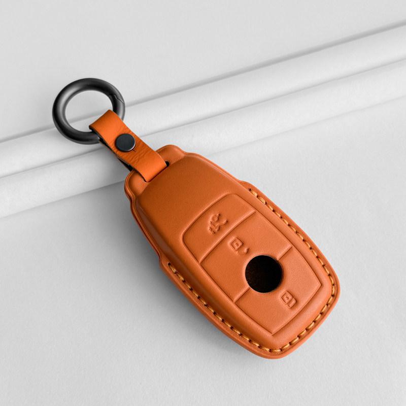 Genuine Leather Key Cover for New Mercedes C200L GLC260L A180L E300L