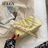 IELGY High-grade Pearl Fold Clouds Underarm Bag Crowdsourcing Women New Summer Joker Shoulder Messenger Bag