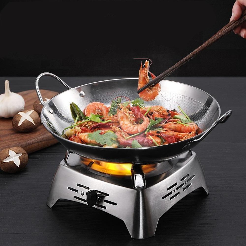 Stainless Steel Drawer Type Camp Stove Sliding Adjustment Alcohol Stove Backpacking Stove Outdoor