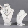 Practical Sturdy Lint Jewelry Bust Stand Small Necklace Display Holder Jewelry Accessory for Trade Show Exhibits
