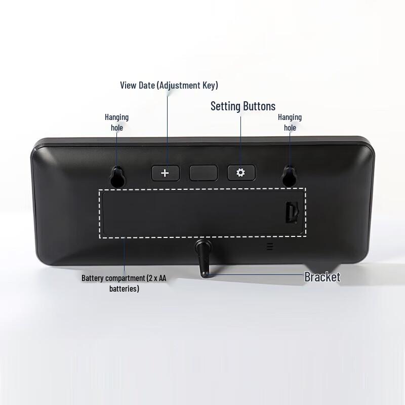 Modern Large Screen Digital Desk & Wall Clock