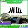 Se potrivește pentru Ford Focus Sedan/Hatchback 2005-2013 2014 6 buc lucios negru pilon stâlpi ușă laterală turnare autocolant fereastră Decor capac