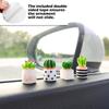 Cute Succulent Plant Car Ornaments for Dashboard, Flower Pots Rear View Mirror Accessories Center Screen Decoration, Dashboard Decor Car Accessories
