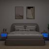 Tables de chevet murales - Maison Exclusive - Chêne sonoma - LED RVB intégrées - Lot de 2