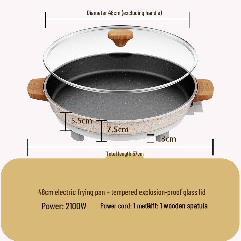 Neuer extra großer elektrischer Crêpe-Maker & Multifunktions-Pfannkuchenpfanne für Knödel