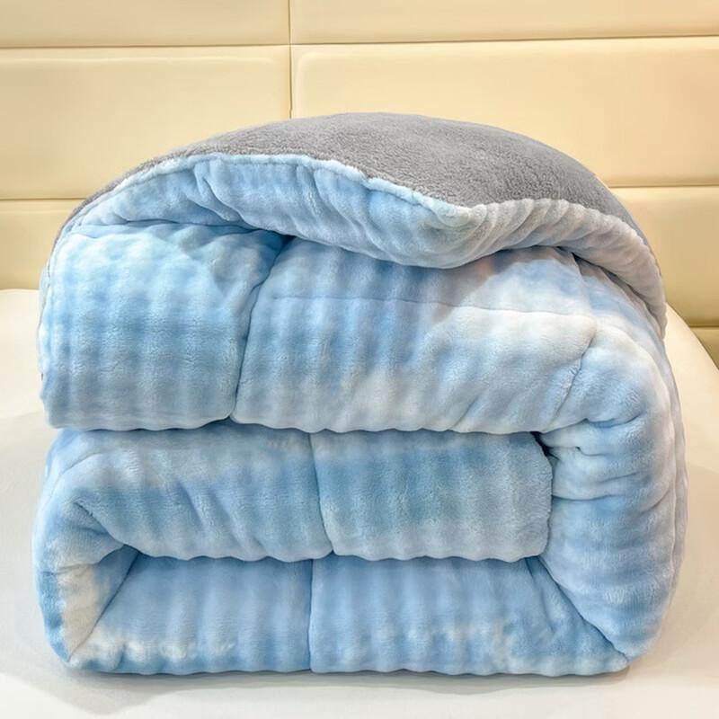 LISM Faux Rabbit Fur Lamb Wool Winter Quilt