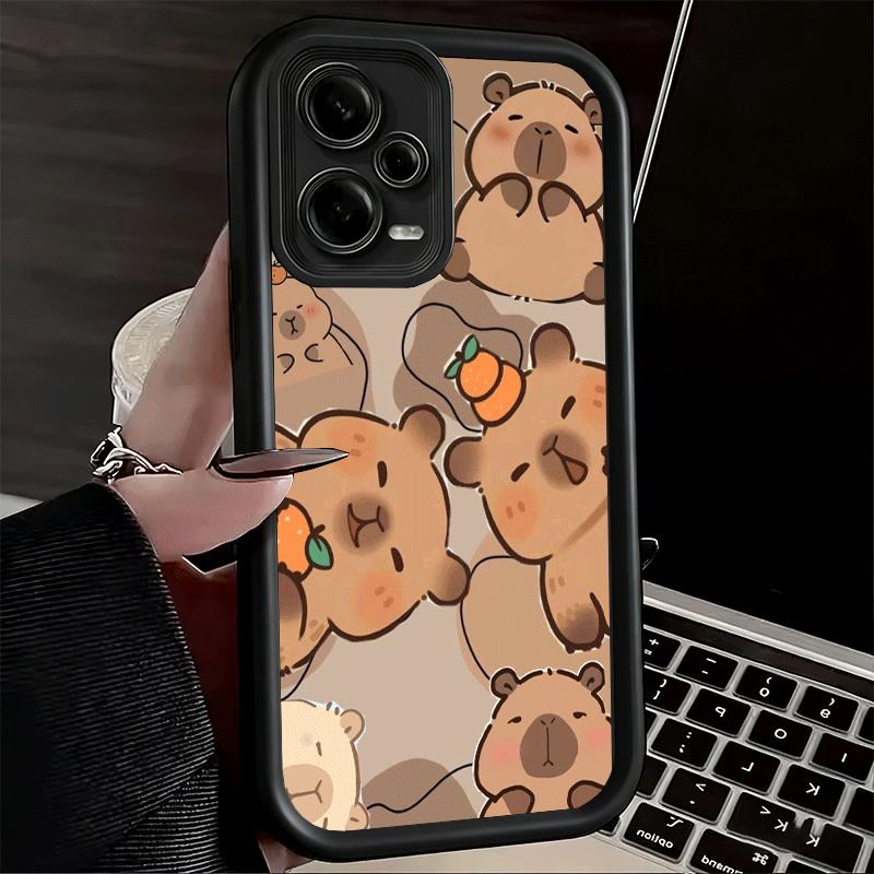 Funny Capybara Cartoon Cute Soft Phone Case for Xiaomi Poco X7 X6 X5 Pro X4 Gt X3 F7 Ultra M8 M7 Redmi 15C 15 14C 13 13C 12 12C
