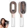 Brosse à Cheveux Vaporisatrice 2-en-1 avec Pulvérisateur d'Eau Intégré pour Cheveux Bouclés Ondulés Lisses Démêlage Cheveux Humides Secs Pratique pour le Voyage Peigne Anti-Frisottis