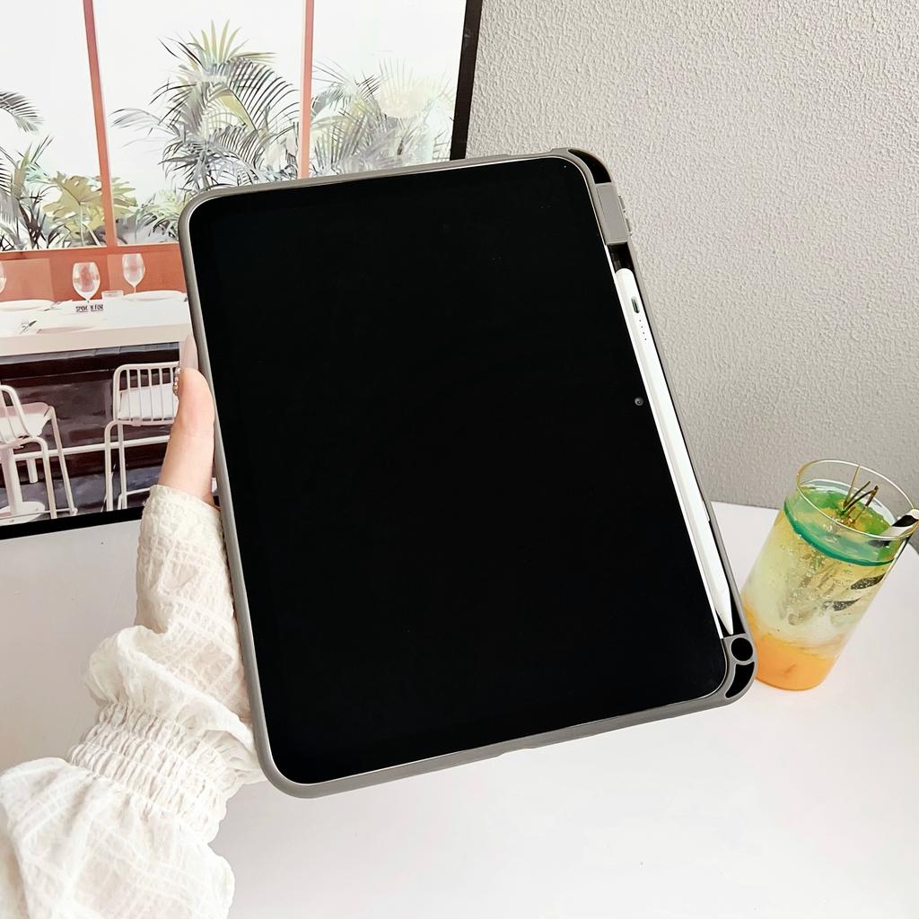 For iPad (2025)/10.9 (2022) Case Shockproof Soft TPU Tablet Cover with Pencil Holder