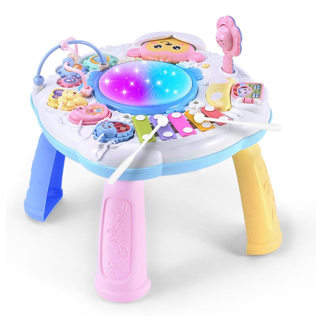 Multi-Function Musical Learning Table Baby Toys Early Education Music Activity for Infant