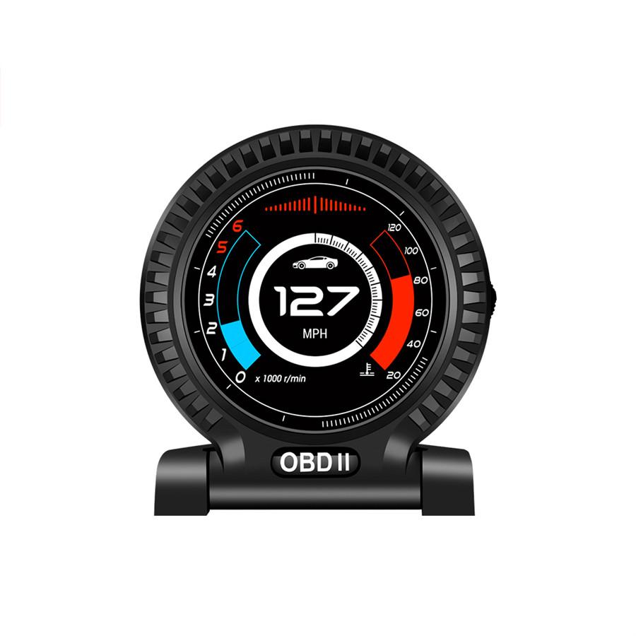 Multifunction OBD 2 Car Digital Gauge Speed Turbo Oil Water Pressure Temp Meter