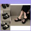 Stylish Summer Flip Flops For Women Comfortable Lightweight Casual Design In Beige Silver And Black Colors Available In Multiple Sizes