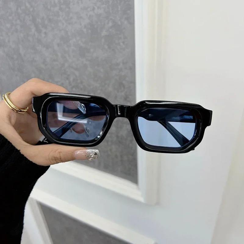 Luxurious Designer Rectangle Sunglasses for Men Women Fashion Brand Casual Outdoor Anti Glare Eyewear Unisex