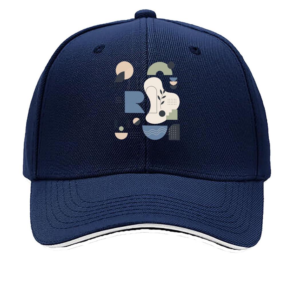 Minimal Abstract Geometric Calm Layo Hip Hop hat Fashion Outdoor Sports Sandwich Baseball Cap