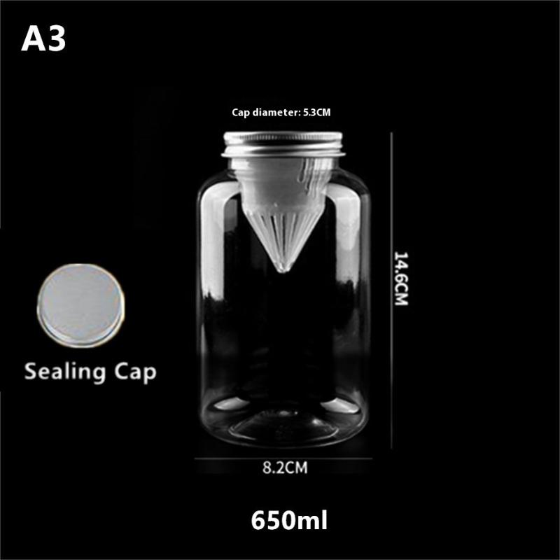 400/550/650/700/1000Ml Fruit Juice Cold Brewed Tea Bottle Transparent Plastic Beverage Bottle Disposable Milk Tea Bottle