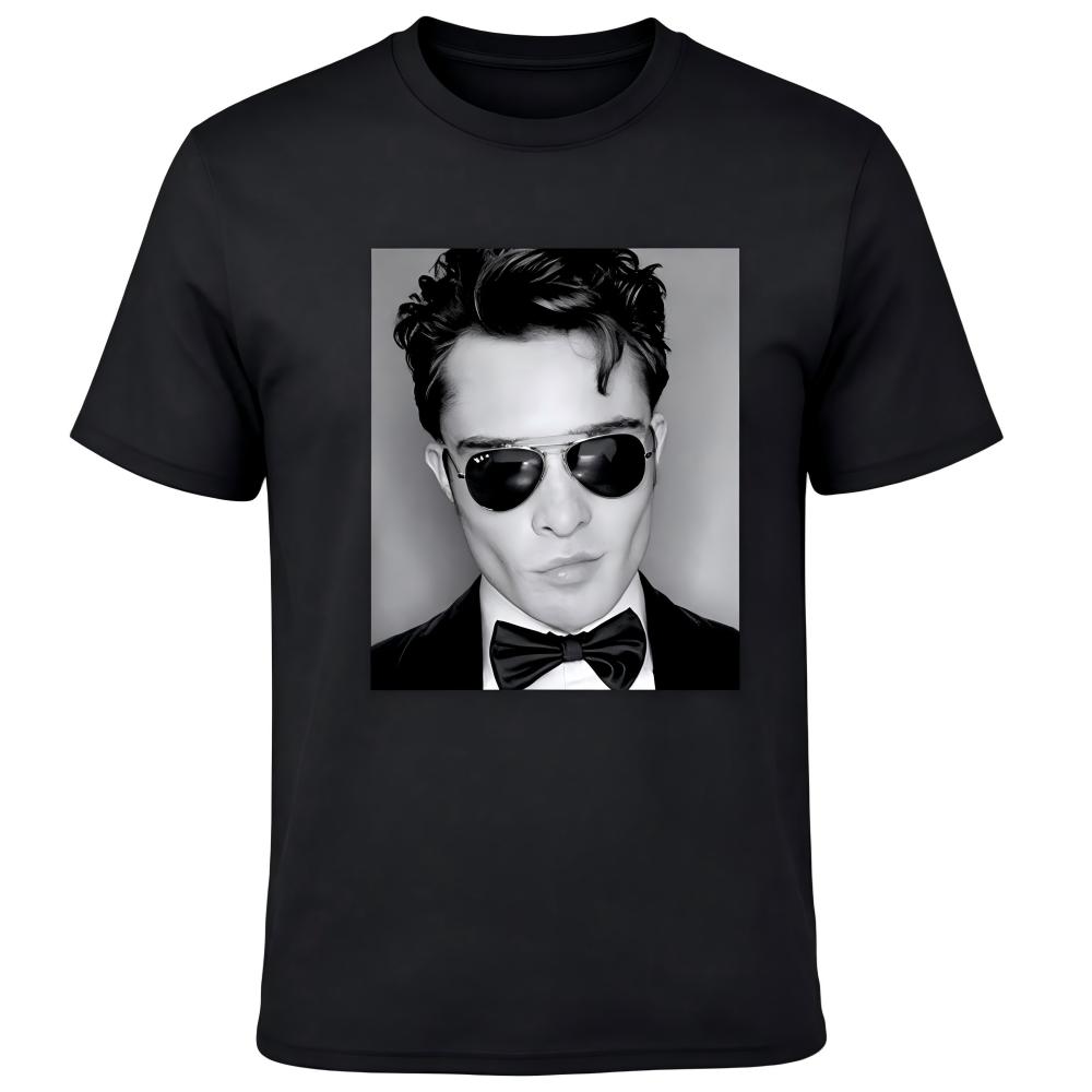 Chuck Bass Gossip Girl Black Graphic T-Shirt