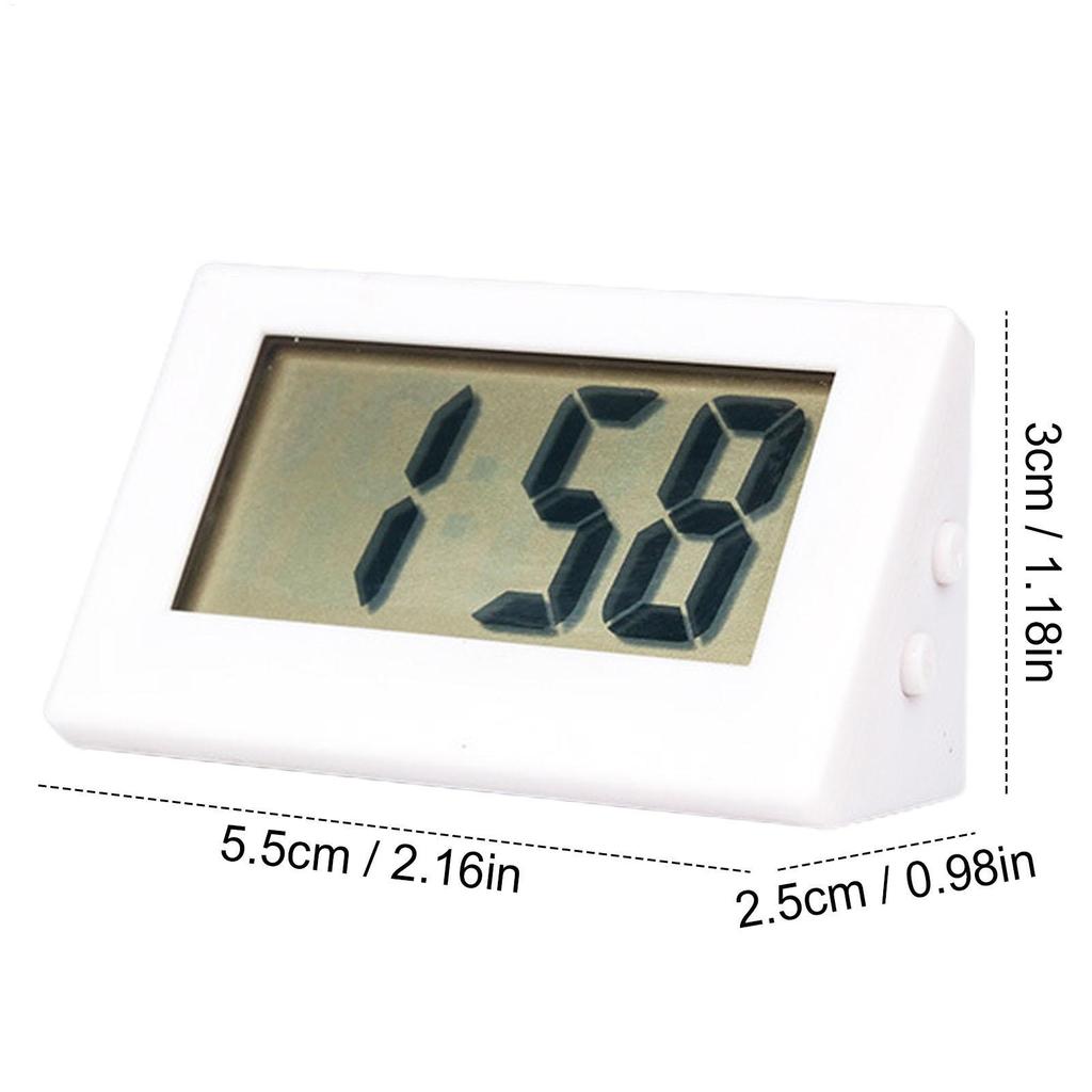 Battery Digital Clock Small Electric Alarm Desk Clock LED Display Small Electric Clocks for Kitchen Classroom Bedroom Battery