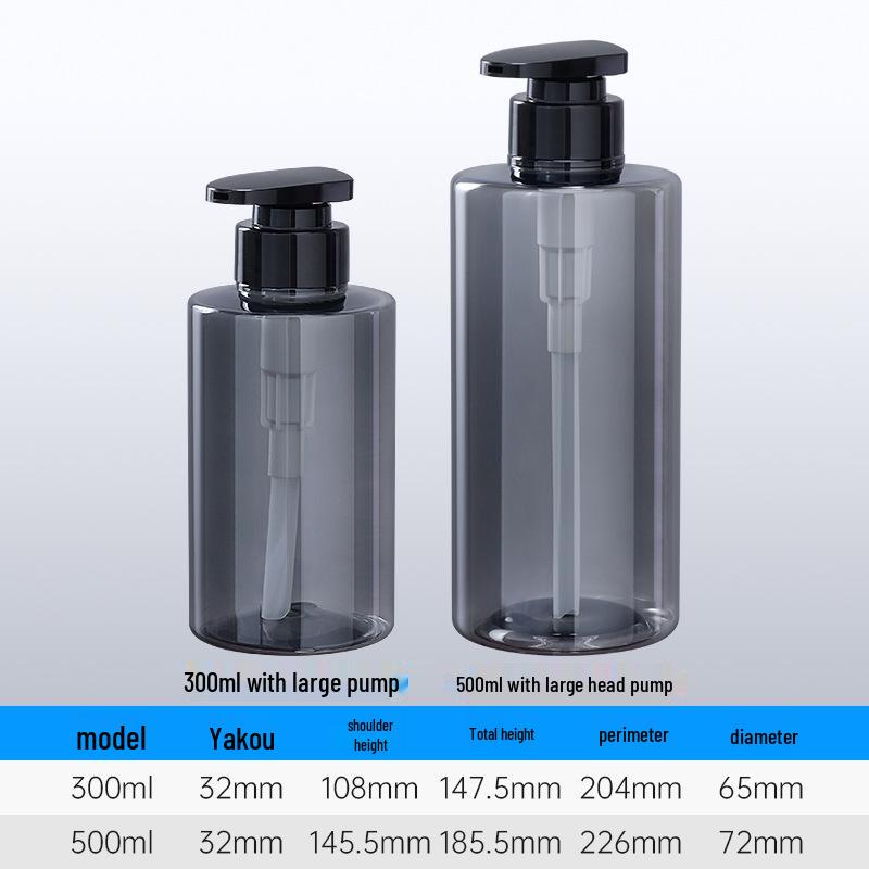 Auf Lager: 300ml PET-Pumpspenderflasche und 500ml High-End-Hotel-Shampoo-Conditioner-Nachfüllflasche.