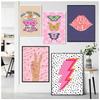 Scandinavian Minimalist Wall Art Pink Funky Quotes Vintage Butterflies Canvas Poster Print Home Bedroom Living Room Decoration