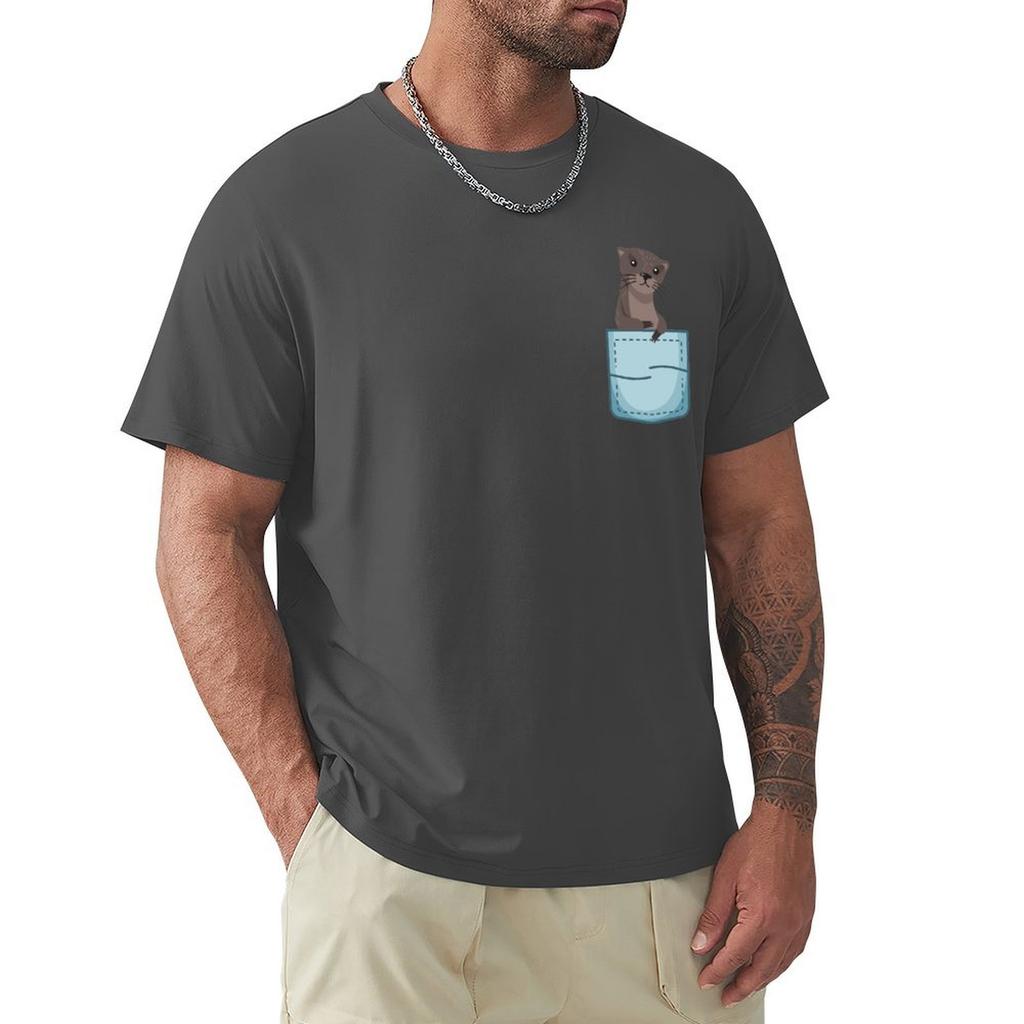 Funny Vintage Ferret Lovers Gift T-Shirt Street Wear Vintage Graphic Tee Outfits For Men