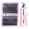 Diy Segmented Fried Hair Single Cluster False Eyelashes 12 Rows Large Capacity Daily Makeup