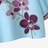 ZANZEA Women Casual Round Neck Floral Print Loose 3/4 Sleeve Blouse