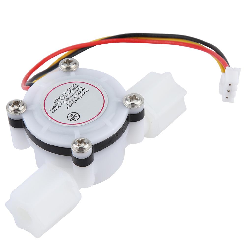 1Pcs Water Hall Flow Effect Sensor Control Flowmeter G1/4 For Water Cooler