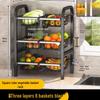 YOUSU 3-Tier Punch-Free Kitchen Storage Rack