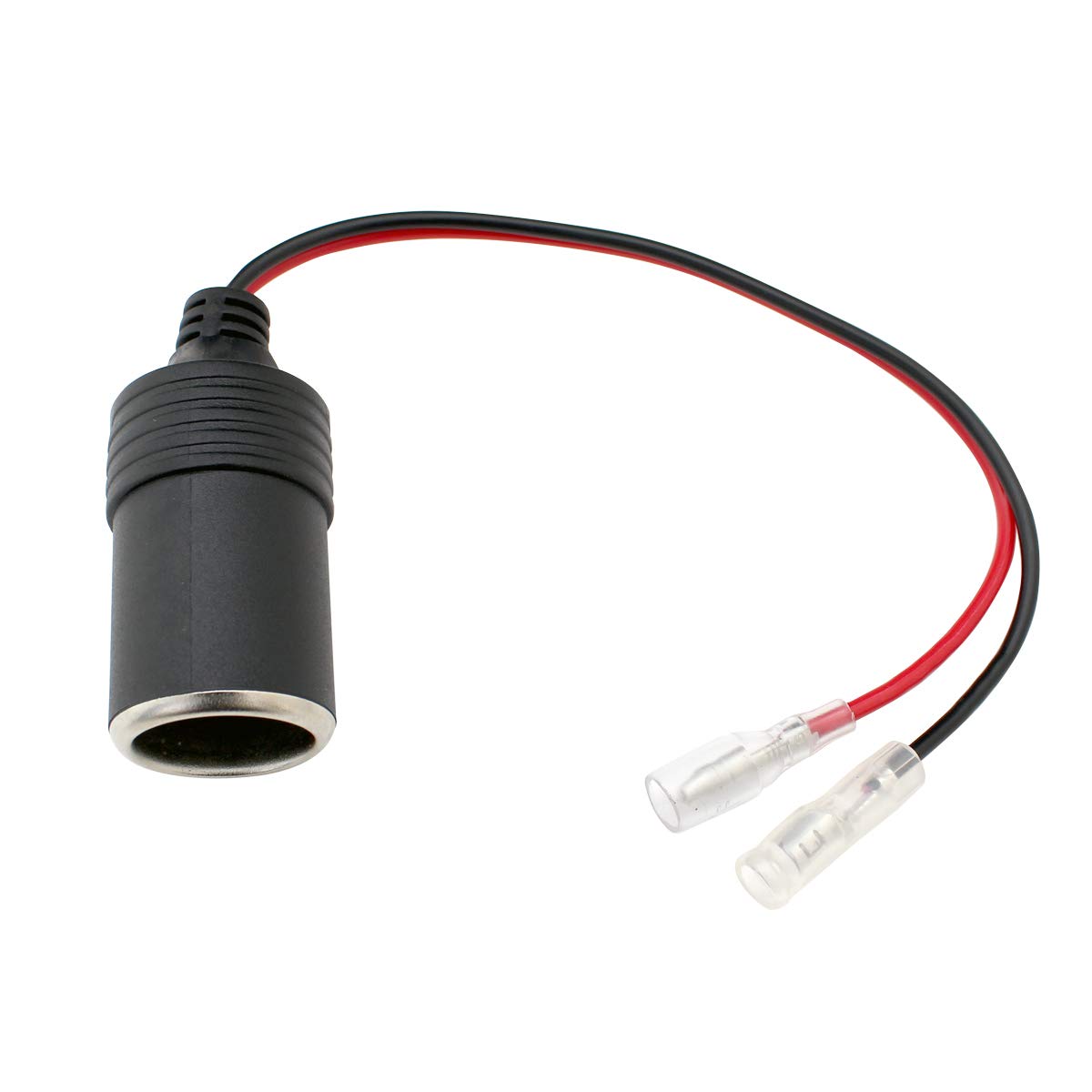 

Розетка питания, Розетка прикуривателя, Для подключения к клеммам Гибоши, Изолирующая гильза, 7,9 дюйма (20 см), 12 В