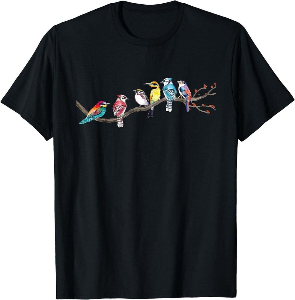 Birds On A Branch - Birding Bird Watching Bird Watcher T-Shirt Black Unisex T-Shirt S