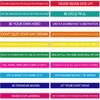 60 Pieces Motivational Quote Rubber Wristbands Colored pirational Silicone Bracelets Stretch Unisex Wristbands for Women Men Gifts, 20 Styles