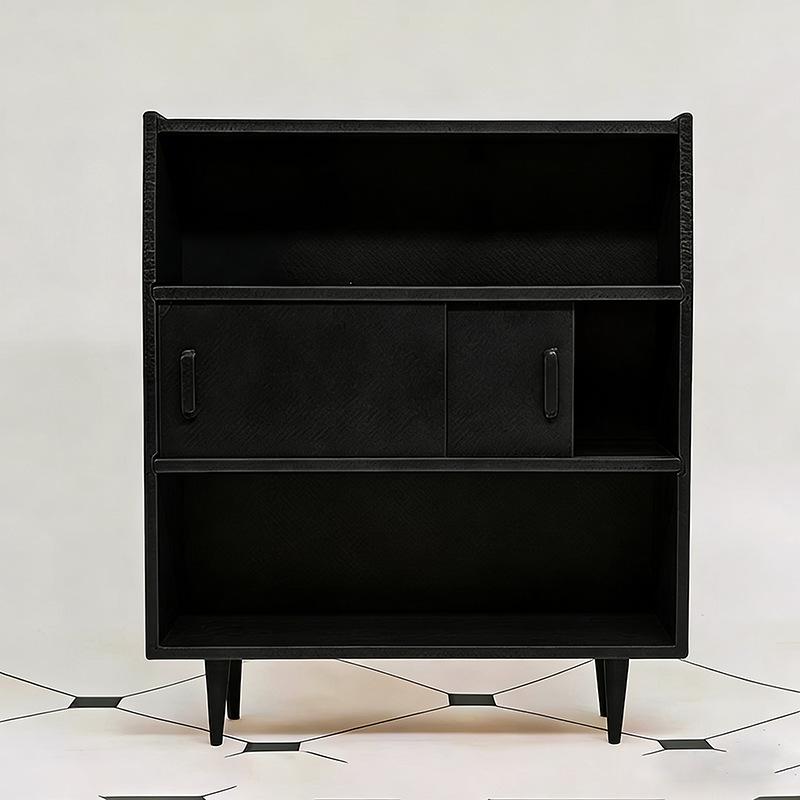 

1Pcs Doll Home Storage Cabinets Furniture Decor Toy 1/12 Dollhouse Miniature Wall Cabinet Model Dolls House Accessories чорний