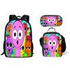 Rhythm Box Printed Backpack Sprunki Music Game Elementary And Secondary School Children'S School Bag Meal Bag Pencil Case