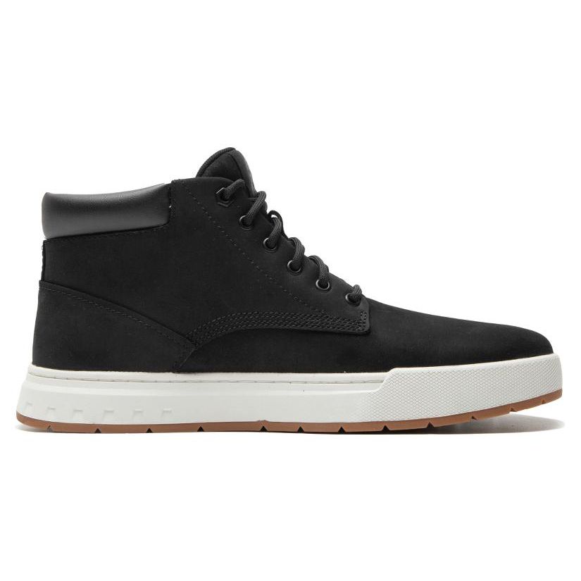 Timberland Fabric Leather Top Layer Cowhide Comfortable Versatile Non-Slip Wear-Resistant Mid-Top Casual Shoes Men Casual Shoes Black A5PSGM015