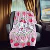 Strawberry Cinnamoroll Rv Blankets Comfortable Soft Lightweight Allseason Multipurpose Blanket For Picnics Sofas Camping Bedding Rvs Perfect Gift For