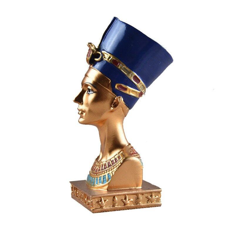 1ks Glamourní Staroegyptský Faraon Královna Soška Ozdoba Pryskyřice Figurka Socha Miniatury Domácí Dekorace Kancelář&Domov
