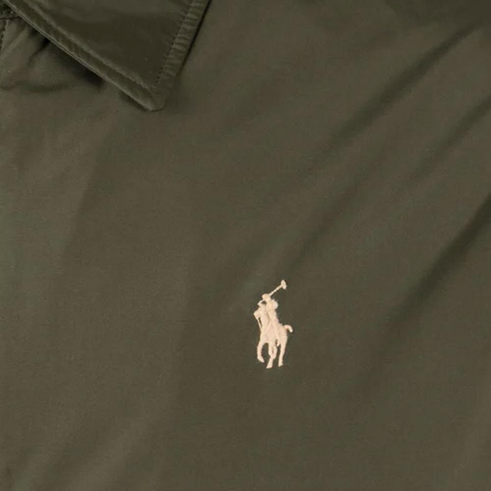 Polo Ralph Lauren Solid Color Logo Embroidered Zip-Up Long Sleeve Jacket Men Jackets Green 710938512-004